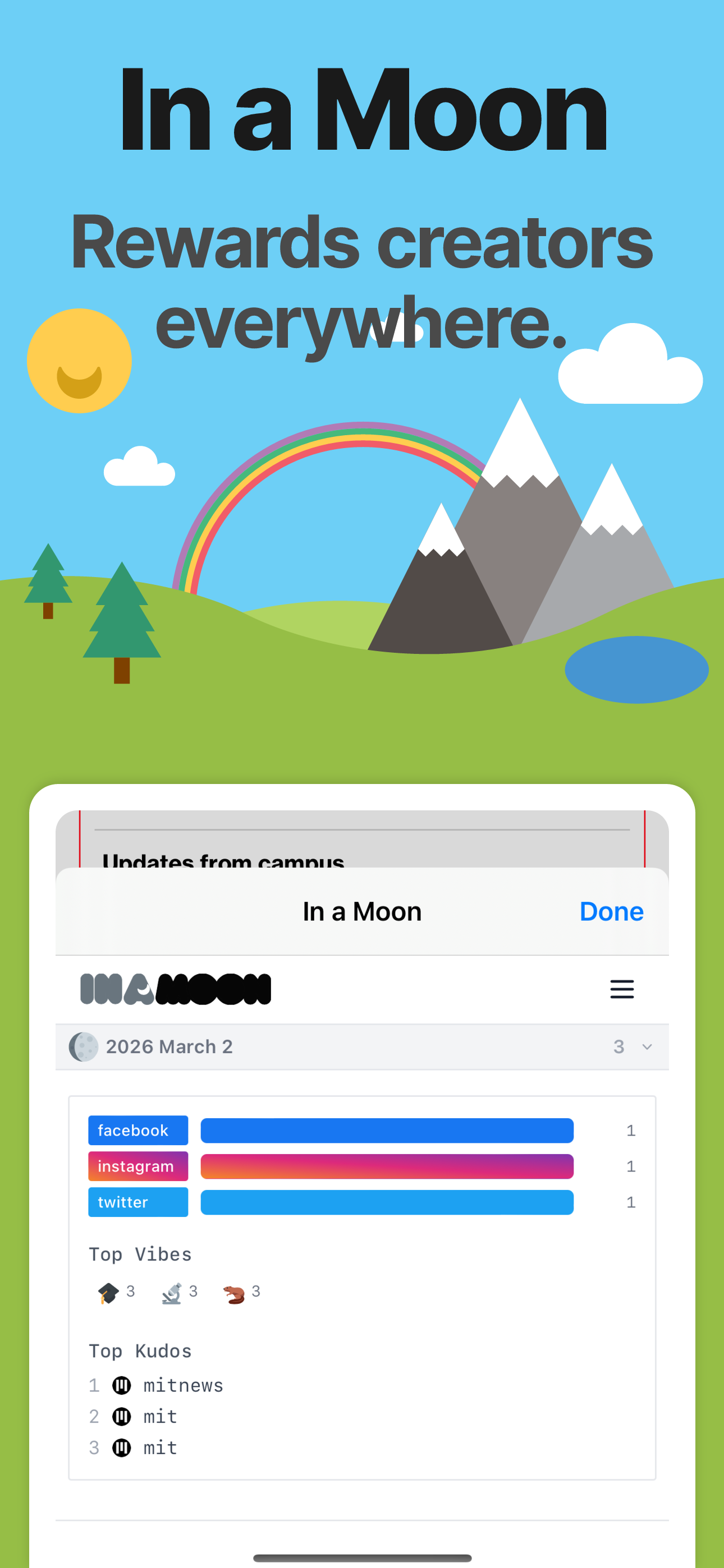 In a Moon app preview